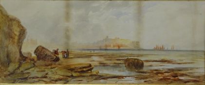 'Scarborough Bay', watercolour signed by Joseph Eaman (British 1853-1907) R Whitley,