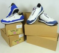 Shop Stock - Five pairs of Walsh 'Ensign' trainers, two size 7's,
