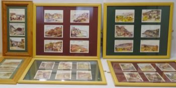 Collection of 30 reproduction postcards after J Ulric Walmsley max 10cm x 15cm framed (6)