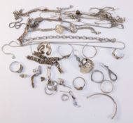 Scrap silver jewellery stamped 925 or hallmarked approx 3.