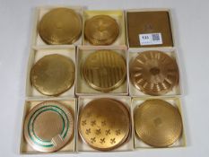 Collection of Kigu and other vintage compacts (9) Condition Report <a
