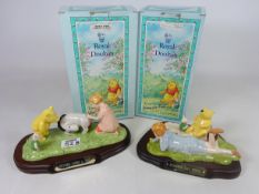 Two Royal Doulton Winnie the Pooh groups; 'Summers Day Picnic' and 'Eeyore Loses His Tail',