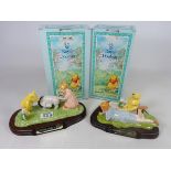 Two Royal Doulton Winnie the Pooh groups; 'Summers Day Picnic' and 'Eeyore Loses His Tail',