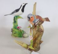 Coalport limited edition porcelain sculptures 'Pied Wagtail and 'Chaffinch' (2) Condition