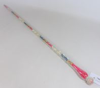 Victorian glass filled walking cane Condition Report <a href='//www.