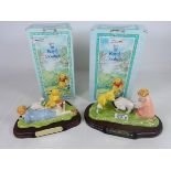 Two Royal Doulton Winnie the Pooh groups; 'Summers Day Picnic' and 'Eeyore Loses His Tail',