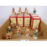 Thirteen Royal Doulton Bunnykins 'Father' figures,