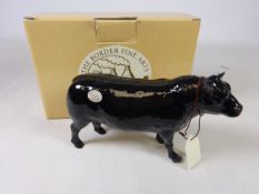 Border Fine Arts porcelain Aberdeen Angus bull gloss,