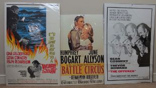 Vintage film posters - two original Sean Connery movie posters 'The Offence' and 'Woman of Straw'