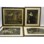 Collection of early 20th century monochrome prints and engravings after Rembrandt,