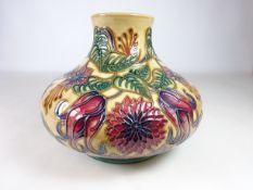 Moorcroft 'Tahiti' Pattern vase, designed by Nicola Stanley, stamped MDS to base, no. 92, H16.