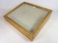 Gilt wood table top display case, W47cm Condition Report <a href='//www.