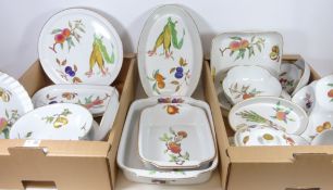 Royal Worcester 'Evesham' oven and kitchenware in two boxes Condition Report <a