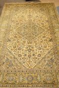 Persian Heriz beige ground rug, 343cm x 207cm Condition Report <a href='//www.
