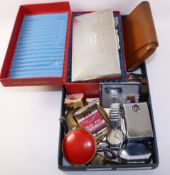 Parker compact lighter, other vintage compacts, lighters, cigarette and cigar cases,