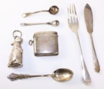 Edwardian silver vesta,