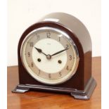 Art Deco Enfield bakelite cased mantle clock,