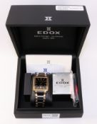 Edox Les Bemonts Swiss made wristwatch,