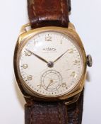 Rotary Super Sports 9ct gold wristwatch Birmingham 1951 in original box Condition Report