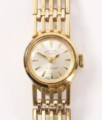 Rotary 9ct gold wristwatch 21 jewels model no B554 no 30.15.