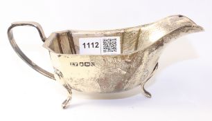 Silver sauceboat by Edward Viner Sheffield 1958 approx 5oz Condition Report <a