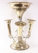 Silver centrepiece by William Aitken Birmingham 1912 approx 35oz gross ht 32.