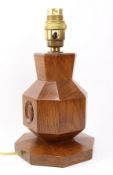'Acornman' oak table lamp by Alan Grainger of Brandsby,