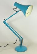 1970's blue anglepoise lamp,
