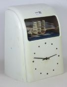 Art Deco period 1930s 'Vitascope' bakelite rocking ship automation clock, H31.