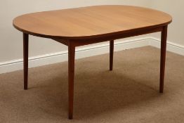 1960's Nils Jonsson for Troeds - teak extending dining table with two additional leaves,