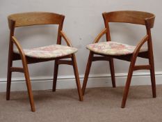 Pair 'Dyrlund Smith' Danish teak chairs Condition Report <a href='//www.