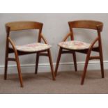Pair 'Dyrlund Smith' Danish teak chairs Condition Report <a href='//www.