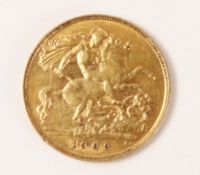 1909 gold half sovereign Condition Report <a href='//www.davidduggleby.