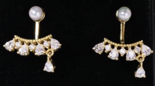 Pair of chandelier dress ear-rings Condition Report <a href='//www.