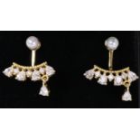 Pair of chandelier dress ear-rings Condition Report <a href='//www.