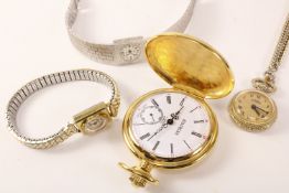 Buler Swiss made pendant watch, Ronet and Regency wristwatches,