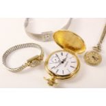 Buler Swiss made pendant watch, Ronet and Regency wristwatches,