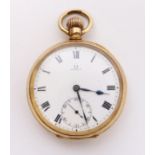 Early 20th century Omega gold-plated pocket watch the movement signed OMEGA Condition