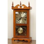 Modern 'Jupiter' walnut cased mantel clock, 31-day movement,