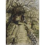 'Tree Study Danes Dyke' - Scarborough, pastel signed by Pat Faust (British 1924-), 43.