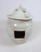 Chinese Sung style pottery model of a Granary with applied decoration,