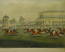 'Panoramic View of British Horse Racing. The Race for the St.