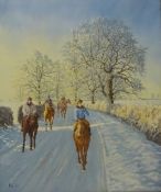 Winter Morning, oil on canvas signed by Philip Toon (British 1954-),