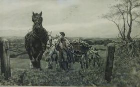 'A Full Load', early 20th century monochrome print 45cm x 67.