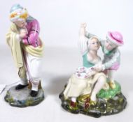 Two Höchst figures; Two Lovers and a ill man,