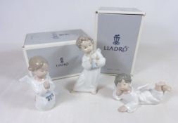 Three Lladro angels, two boxed (3) Condition Report <a href='//www.