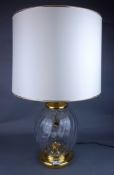 Large glass table lamp,