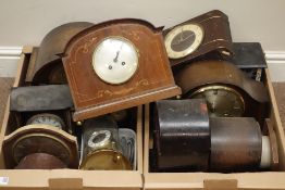 Various clocks and clock movements in two boxes Condition Report <a href='//www.