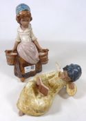 Two Lladro Gres figures;