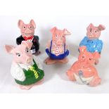 Set of five Wade Natwest pigs (5) Condition Report <a href='//www.davidduggleby.